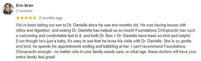 Chiropractic Zionsville IN Erin B. Testimonial