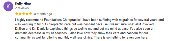 Chiropractic Zionsville IN Kelly H. Testimonial